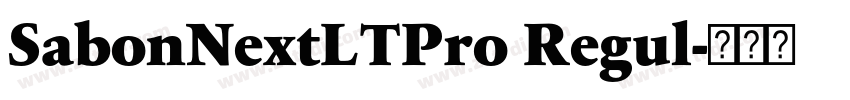 SabonNextLTPro Regul字体转换 SabonNextLTPro Regul字体转换